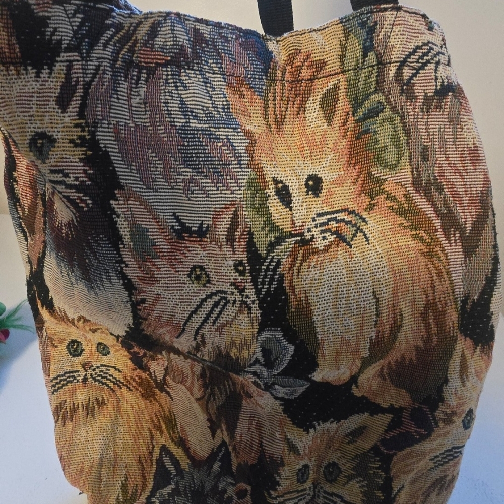 Cat Tapestry Tote Bag